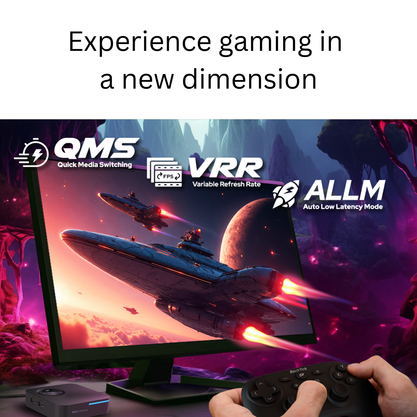 GX1 4K Google TV Box (Dolby Vision, Atmos, AI-Bildoptimierung)