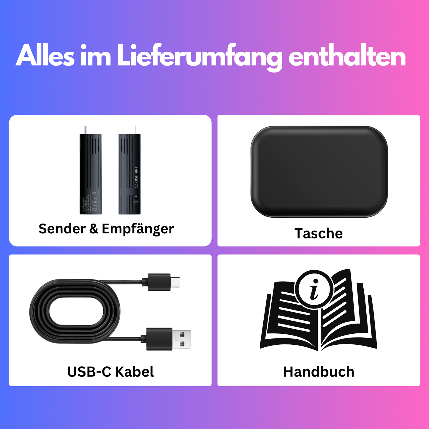 Orbsmart Nano | Kabellose HDMI Übertragung (Plug & Play, 30m)