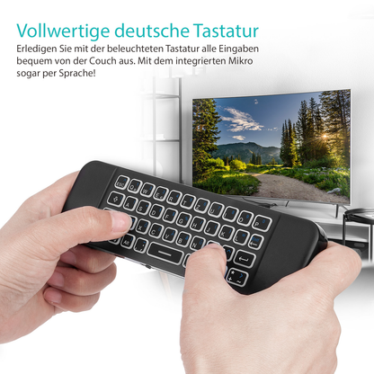 Orbsmart AM-1 Pro wireless air mouse with german mini keyboard