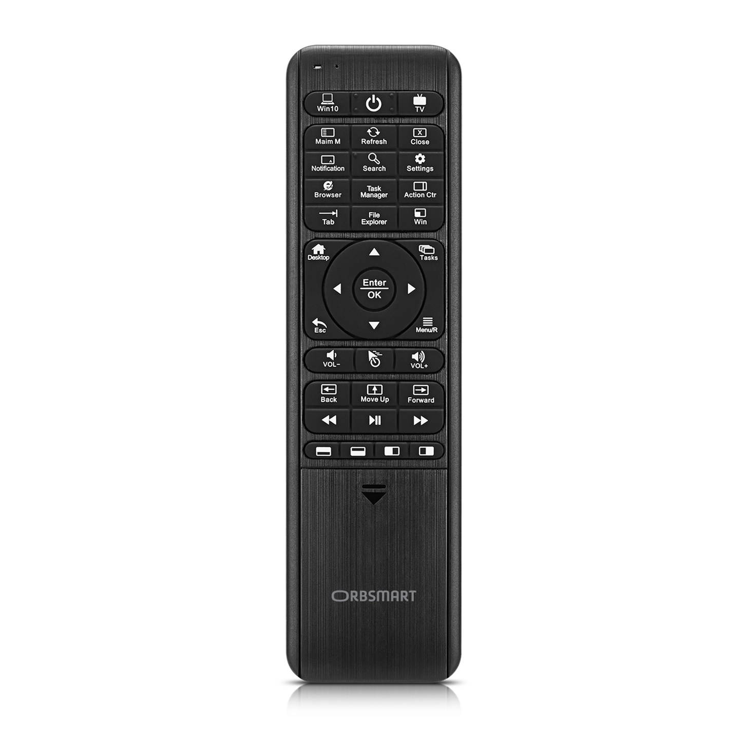 Orbsmart WA-1 kabellose Windows 10 & 11 Airmouse mit deutscher Tastatur & IR-Learning Funktion